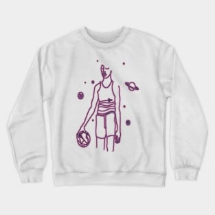 SPACE BASKETBALL PLAYER Crewneck Sweatshirt